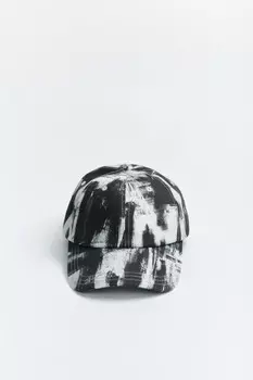 Бейсболка хлопковая с принтом-абстракцией