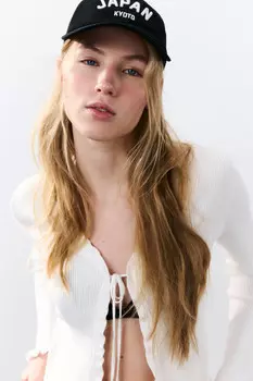 Бейсболка хлопковая с вышивкой