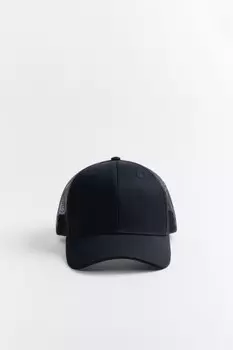 Бейсболка с вставкой из сетки