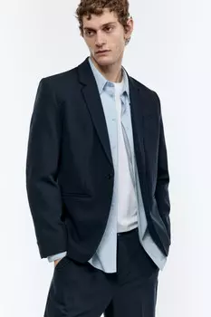Блейзер приталенный однобортный