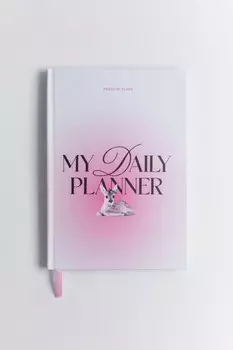 Блокнот с закладкой и принтом-надписью