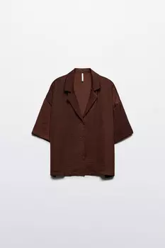 Блузка домашняя атласная