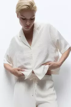 Блузка домашняя из жатого сатина