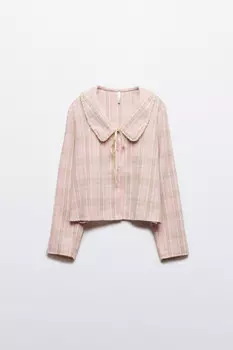 Блузка фланелевая с воротничком