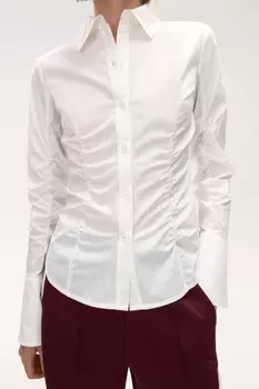 Блузка приталенная со сборками