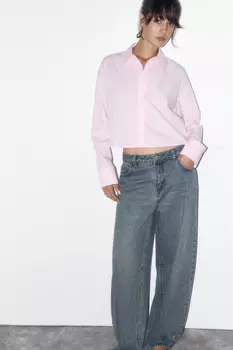 Блузка прямая с металлическими стразами