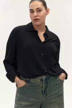 Блузка-рубашка классическая из вискозы