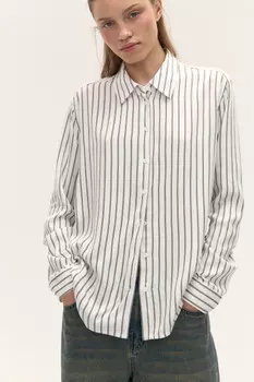 Блузка-рубашка классическая из вискозы