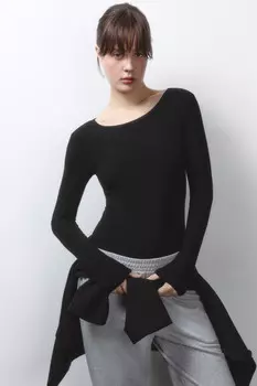 Боди-лонгслив базовый из вискозы