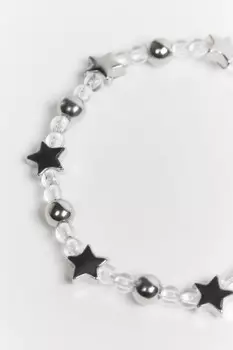 Браслет с бусинами и звездочками