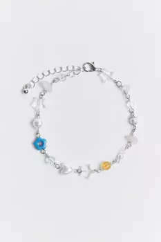 Браслет-цепочка с бусинами