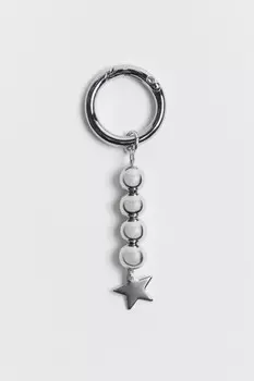 Брелок-обвес с бусинами и звездочкой
