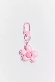 Брелок-обвес с объемным цветком