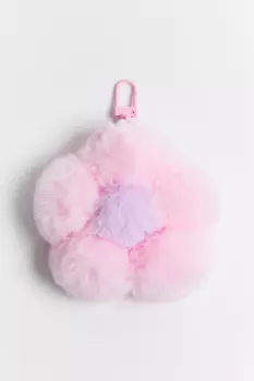 Брелок-обвес в виде пушистого цветка