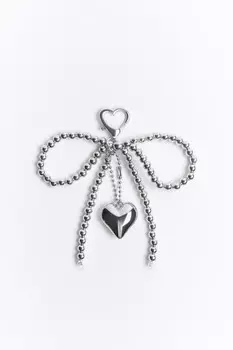 Брелок-обвес с бантом из бусин