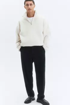 Брюки-бананы широкие из вельветовой ткани