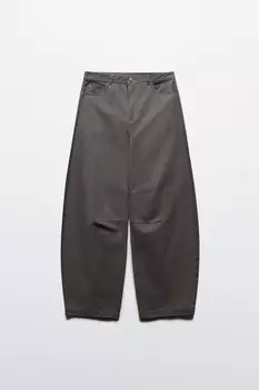 Брюки barrel fit широкие со средней посадкой