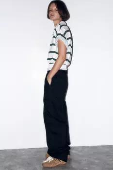 Брюки-чинос хлопковые с низкой посадкой