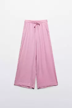 Брюки домашние атласные