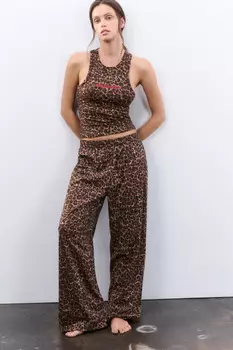 Брюки домашние из хлопкового трикотажа