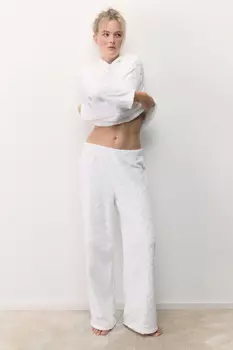 Брюки домашние плюшевые в сердечко