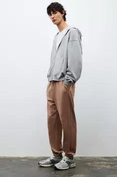 Брюки-джоггеры базовые из футера