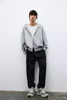 Брюки-джоггеры базовые из футера