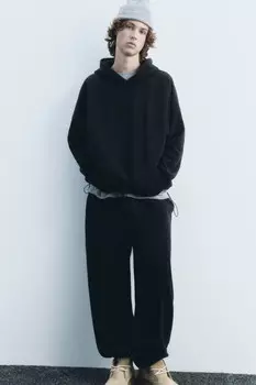 Брюки-джоггеры флисовые с поясом-резинкой