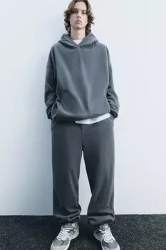 Брюки-джоггеры флисовые с поясом-резинкой