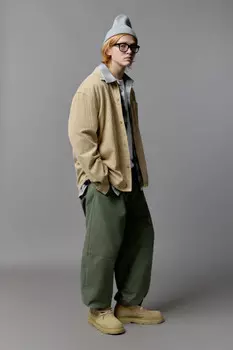 Брюки-джоггеры хлопковые с утяжками по низу