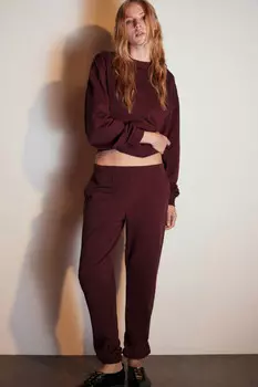 Брюки-джоггеры из футера