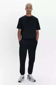 Брюки-джоггеры из хлопкового текстиля