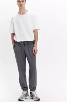 Брюки-джоггеры из хлопкового текстиля