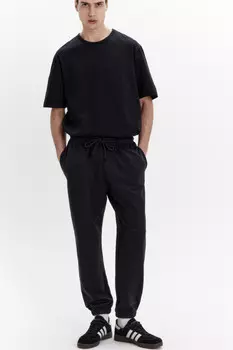 Брюки-джоггеры из хлопкового текстиля