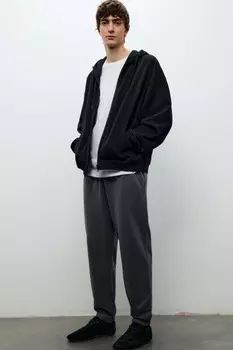 Брюки-джоггеры из хлопкового текстиля