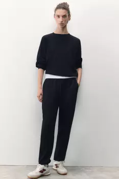 Брюки-джоггеры спортивные с поясом на завязках