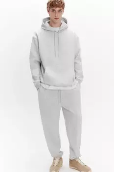 Брюки-джоггеры трикотажные из футера