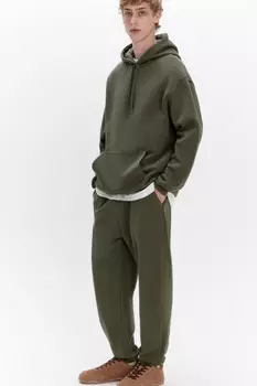 Брюки-джоггеры трикотажные из футера