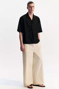 Брюки хлопковые с накладными карманами