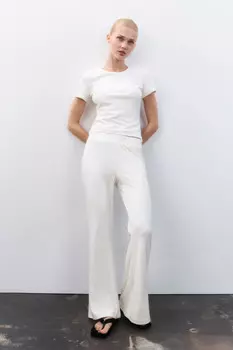 Брюки клеш домашние из велюра