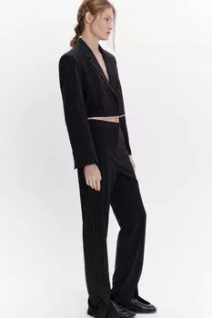 Брюки клеш костюмные с разрезами