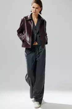 Брюки костюмные с поясом на завязках