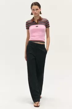 Брюки костюмные с высокой посадкой