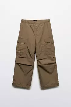 Брюки-парашюты широкие утепленные