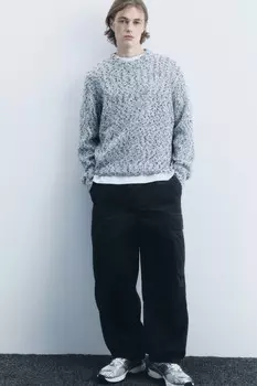 Брюки-парашюты широкие утепленные