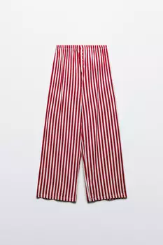 Брюки пижамные хлопковые в полоску