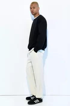 Брюки прямые костюмные с поясом на завязках