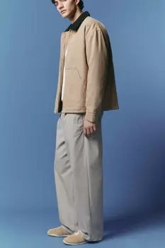 Брюки широкие хлопковые с поясом-резинкой