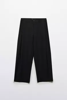 Брюки широкие костюмные со складками