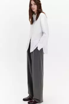 Брюки широкие костюмные со стрелками